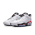 Men's Size 13 Nike Air Jordan Retro 6 G Golf Shoe White Infrared23 DV1376-106