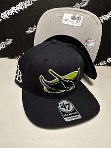 NWT '47 Brand Tampa Bay Devil Rays Retro Logo Throwback Snapback Hat NEW