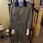 Vintage Lauren Ralph Lauren Trench Duster Coat Removable Wool Lining Beige 42R