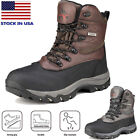 Men's Ankle Insulated Waterproof Construction Rubber Sole Winter Snow Ski Boots