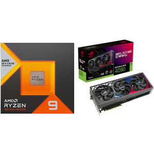 AMD Ryzen 9 7900X3D Gaming Processor + ASUS ROG Strix GeForce RTX 4090 24GB GDDR
