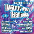 Party Tyme Karaoke Super Hits 34 (CD+G) 16-Song Album Jewel Case