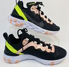 Nike React Element 55 Premium Black Coral Stardust-Women’s Sz 7 Sneakers EUC