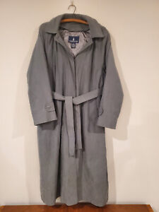 Gray London Fog Rain Trench Coat Size 2X with Removal Liner