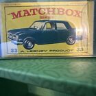 Matchbox Lesney #33B Ford Zephyr Mint Condition And Box Too Rare Find