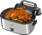 26 Quart Electric Roaster Oven Turkey Roaster Oven with Self Basting Lid