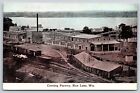 Rice Lake Wisconsin~Canning Factory~Train Tracks~Railroad~c1910 Postcard