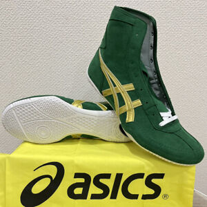 ASICS Wrestling Boxing Shoes 1083A001 EX-EO TWR900 Green Gold