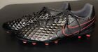 Nike Tiempo Legend 8 Pro FG Mens Sz 10 Black/Chile Red Soccer Cleats AT6133-060