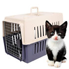 CLARFEY Small Dog Cat Crate Plastic Pet Carrier Kennel Airline Travel Tote Cage