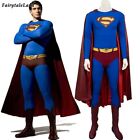 Superman Returns Clark Kent Cosplay Costume Superhero Jumpsuit with Boots
