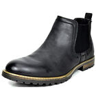 Men's Flat PU Chelsea Dress Ankle Boots Casual Slip On Oxfords Boots Shoe 6.5-15