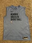 Nike NBA Authentics Memphis Grizzlies Team Issued Player Warm Up Shirt L Ja Rare