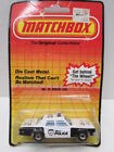 Vintage Matchbox 1983 # 10 Metro Police Car 012 Plymouth Gran Fury  Mint on Card