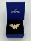 Swarovski Wonder Woman Double Ring Gold Tone Size 6 - 7 52-55 New in Box