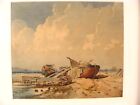 Antique19C Boats on Beach Seascape W/C Painting