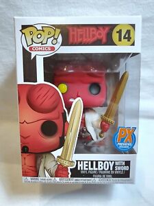 Funko Pop! Hellboy With Sword Diamond Comics Exclusive #14 For Sale