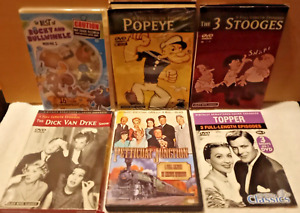 Classic TV Shows & Cartoons Lot Of 6 DVD's And Bonus Audio Kid Songs