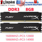 HyperX FURY DDR3 16GB 32GB 1600MHz 1866MHZ  Desktop RAM Memory DIMM 240pins 1.5V