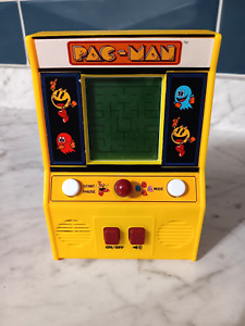 Pac-Man Mini Arcade Handheld Game Pacman Machine Yellow Tested Works