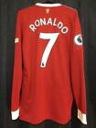 CR7 Cristiano Ronaldo Manchester United 21/22 S adidas Long Sleeve Jersey w/]Tag