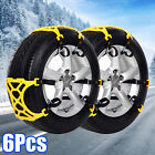 6Pcs Wheel Tire Snow Chains For Car Truck Anti-skid Emergency Winter Universal