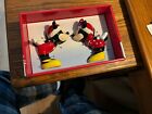 Disney Mickey and Minnie Mouse Kissing Christmas Salt & Pepper Shakers Santa NEW