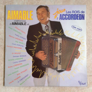 2 X 33 RPM Aimable Vinyl LP Joue the Kings L'Accordion Non Stop Vogue 432007