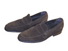 Donald J Pliner Cutter Loafers Men Size 12 M Brown Suede Leather  Made In Italy