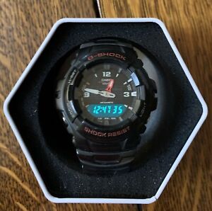 CASIO G-Shock G-100 Analog & Digital Watch Rubber Strap Module 5158 New Battery