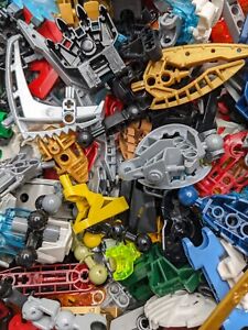 LEGO Bulk Lot Of BIONICLE TECHNIC or Hero Factory Pieces Parts Genuine 1/2 Pound