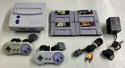 Super Nintendo SNES Mini Jr System Bundle w/ Games Mario - Controllers - Tested