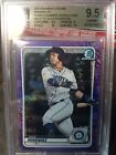 New Listing2020 Bowman Chrome Julio Rodriguez #BCP-175 Purple Shimmer Refractor SP BGS 9.5