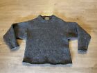 Vintage 90's Abercrombie and Fitch Big Sweater Wool Gray Cable Knit MEN’S Medium