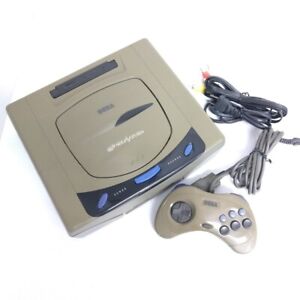Sega Saturn Gray Console Japanese System Bundle with 1 controller tested 0418Y