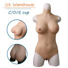 US Stock Silicone Full Body Suit C D E Cup Breast Forms Transgender Crossdresser