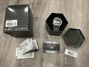 Casio Digital Men's Watch Full Metal G-SHOCK GMW-B5000D-1CR - Silver