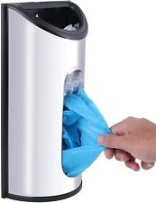 Stainless Steel Kitchen Grocery Plastic Bag Holder Dispenser Saver Wall Mount