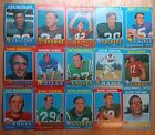 1971 Topps Football Lot 31 Different Cards No Duplicates