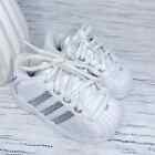 Adidas Superstar Baby Toddler Sneaker shoes white silver size 4