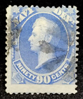 MATT'S STAMPS US SCOTT #O45, 90-CENT NAVY DEPARTMENT OFFICIAL STAMP, USED CV$375