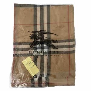Scarf Burberry Classic Colors 100% Cashmere Unisex Giant Size 68x24 in NEW W Tag