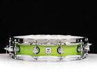 DW Collector's SSC Maple 3.14x14 Pi Snare - Lime Green w/ Chrome HW