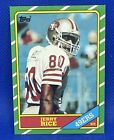 1986 Topps #161 Jerry Rice ROOKIE CARD RC San Francisco 49ers HOF EX+ See PICS!
