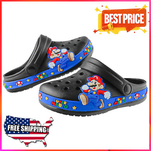 Garden Clogs Shoes For Boys Kids Toddler Slip-On Casual Two-tone Slipper Sandals