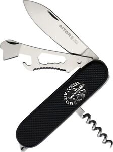 Aitor Gran Capitan Pocket Knife Multi-Tools Included Black ABS Handle 16003N