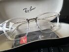 RAY BAN RX7164 2001 Transparent 52 mm Unisex Eyeglasses 52-20-150 Never Worn