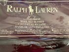 Ralph Lauren 100% Wool Blanket “Madison” Burgundy Full/Queen 90x90 Vintage USA