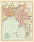 British India North-East with Burma. Bengal Bangladesh. STANFORD c1925 old map