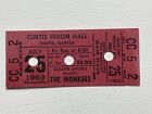 1969 THE MONKEES Concert Ticket Curtis Hixon Hall vintage original rock and roll